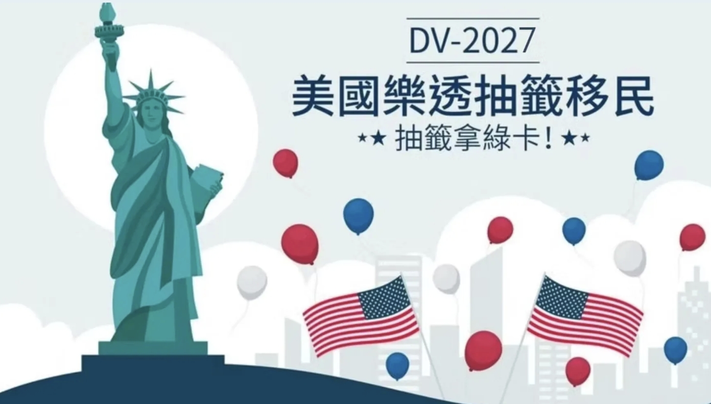 DV-2027 樂透綠卡何時開放？美國國務院新規公布